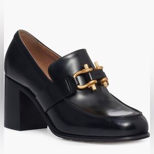 NWOB $1250 Bottega Veneta Monsieur Bit Loafer Pump in BLACK, Size 7US / 37 EU!